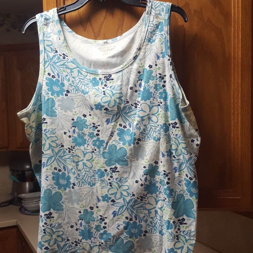 BASIC EDITIONS WOMENS TANK TOP SIZE 2X